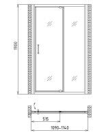 Душевая дверь Gemy Sunny Bay S28191C