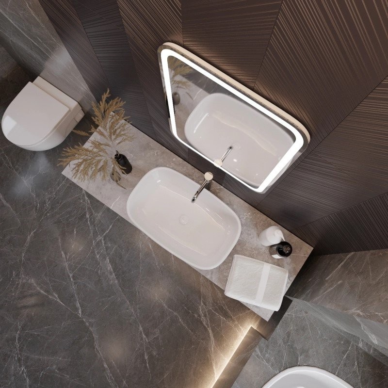 Зеркало Mixline Мальта -2 55 с подсветкой, с подогревом