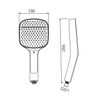 Душевая лейка Splenka S450 S450.54 хром