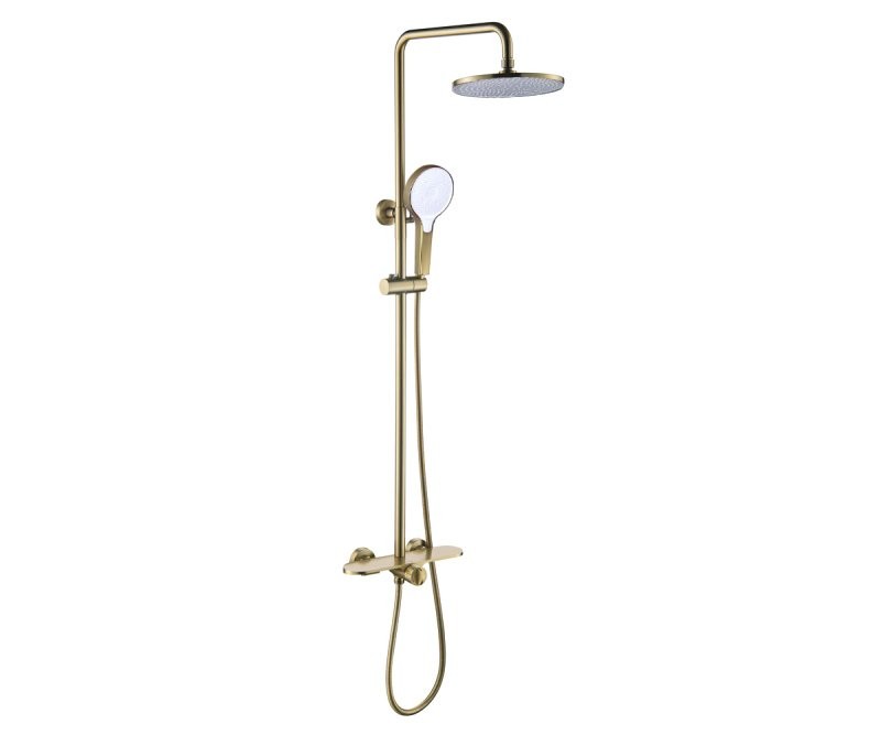 Душевая стойка Bronze de Luxe Icon 80112CG матовое золото