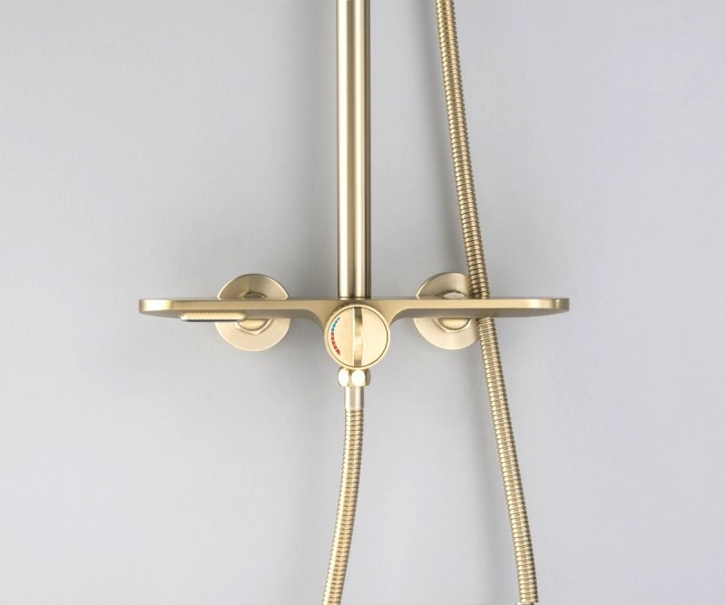 Душевая стойка Bronze de Luxe Icon 80112CG матовое золото