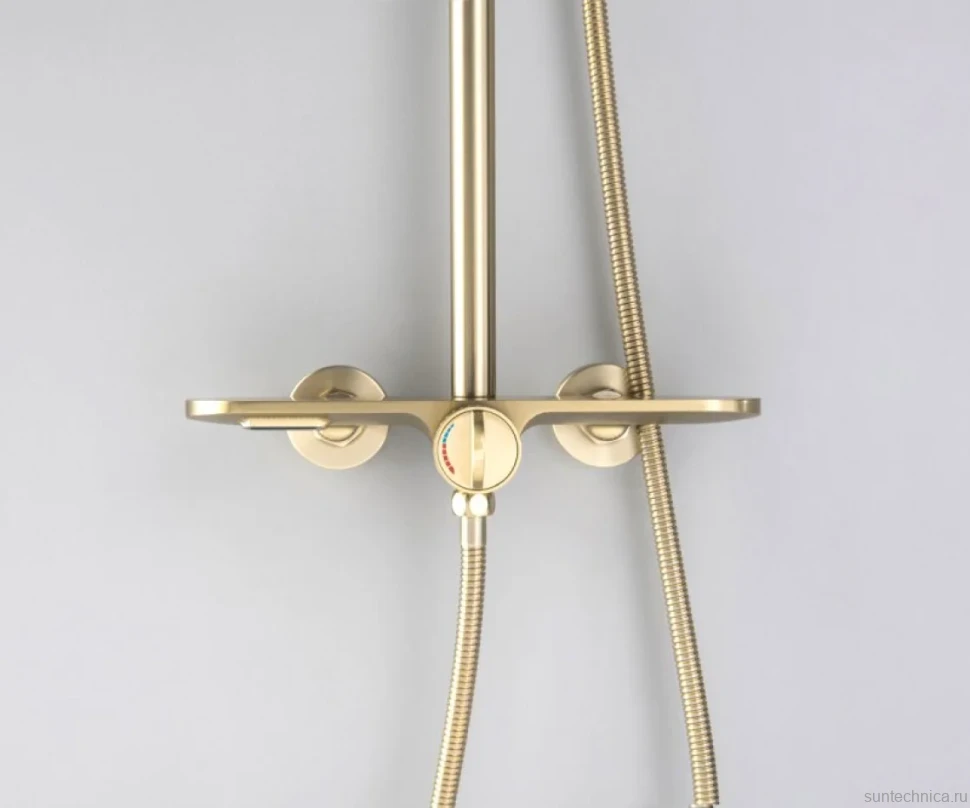 Душевая стойка Bronze de Luxe Icon 80112CG матовое золото
