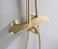 Душевая стойка Bronze de Luxe Icon 80112CG матовое золото