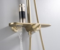 Душевая стойка Bronze de Luxe Icon 80112CG матовое золото