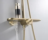 Душевая стойка Bronze de Luxe Icon 80112CG матовое золото Душевая стойка Bronze de Luxe Icon 80112CG матовое золото