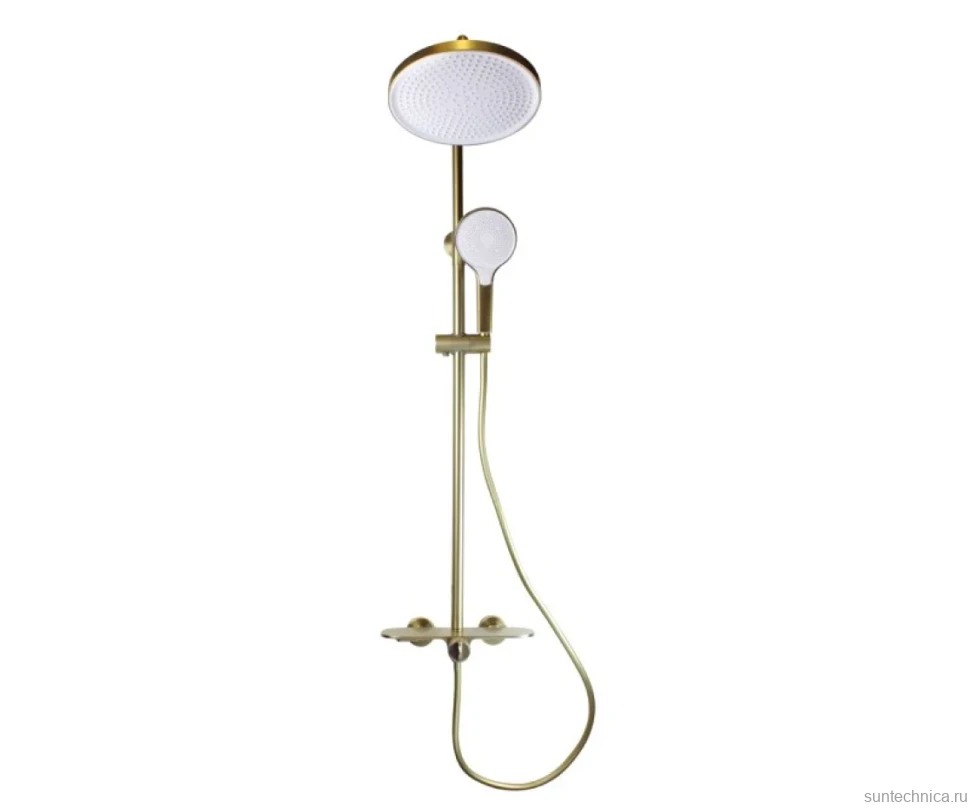 Душевая стойка Bronze de Luxe Icon 80112CG матовое золото