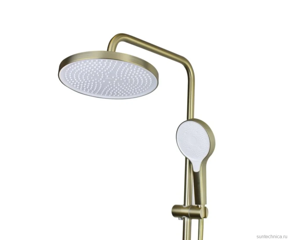 Душевая стойка Bronze de Luxe Icon 80112CG матовое золото