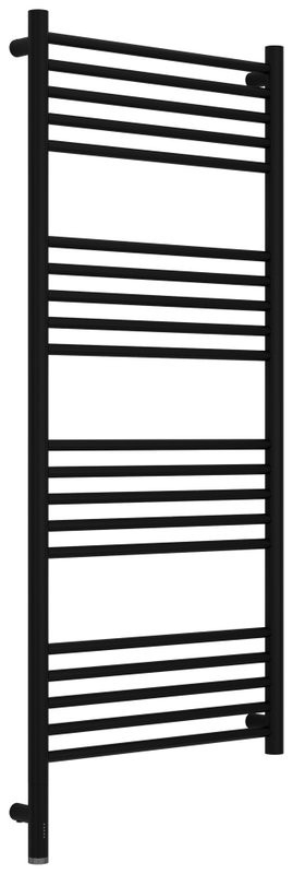 Полотенцесушитель электрический Сунержа Богема 3.1 31-6004-1250 130x55 см, подключение слева, матовый черный, лесенка