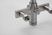 Смеситель с длинным изливом для ванны BELZ B813 B22813-1 сатин Смеситель с длинным изливом для ванны BELZ B813 B22813-1 сатин