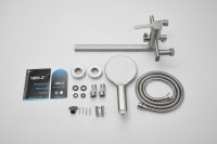 Смеситель с длинным изливом для ванны BELZ B813 B22813-1 сатин Смеситель с длинным изливом для ванны BELZ B813 B22813-1 сатин