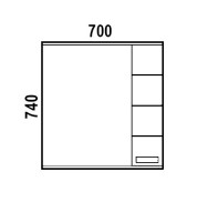 Зеркало Corozo Денвер 70 Зеркало Corozo Денвер 70