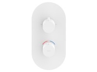 Термостатический смеситель встраиваемый Ravak Espirit ES 063.10WV.O2.RB07C С ВНУТРЕННЕЙ ЧАСТЬЮ, для ванны с душем, белый вельвет