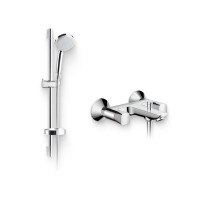 Душевой комплект Смеситель Hansgrohe Logis 71243000 + Гарнитур Croma 100 Vario 27772000 Unica'C