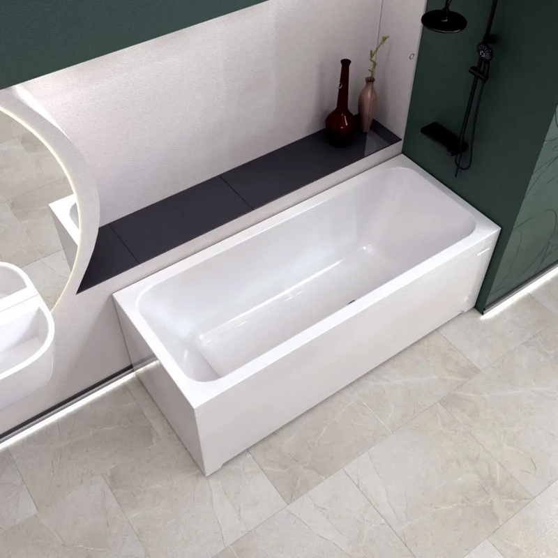 Акриловая ванна Radomir Патрисия 1-01-0-0-1-330 175x75 см, пристенная, белая, с каркасом