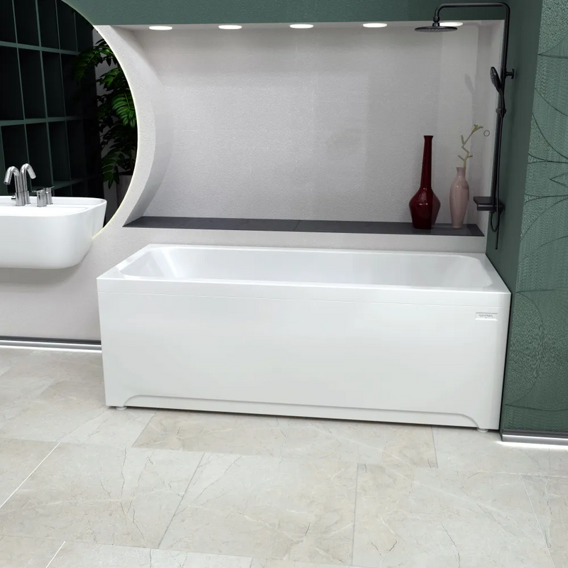 Акриловая ванна Radomir Патрисия 1-01-0-0-1-330 175x75 см, пристенная, белая, с каркасом