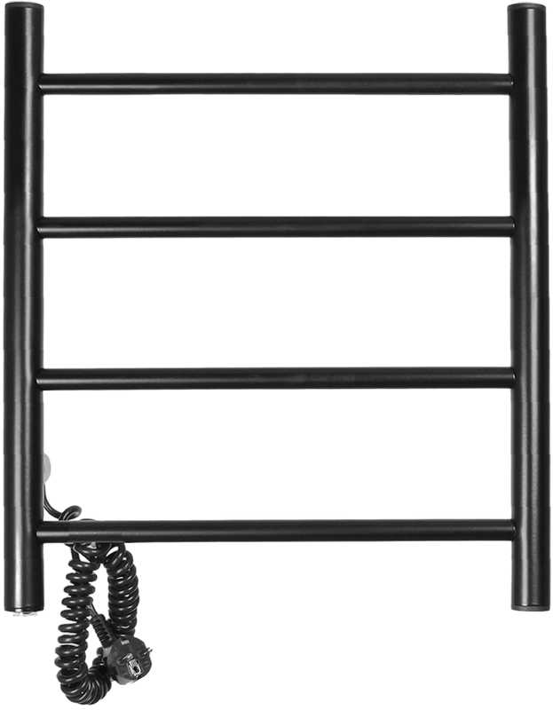 Полотенцесушитель электрический Domoterm Классик DMT 109-4 50x50, черный, L