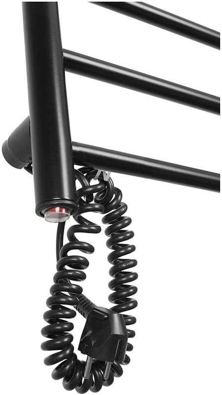 Полотенцесушитель электрический Domoterm Классик DMT 109-4 50x50, черный, L