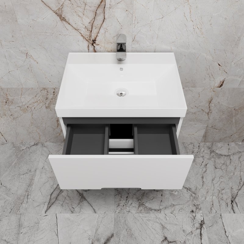 Тумба под раковину без столешницы Style Line Матис 60 напольная, белая матовая