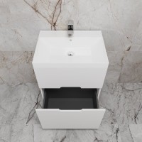 Тумба под раковину без столешницы Style Line Матис 60 напольная, белая матовая