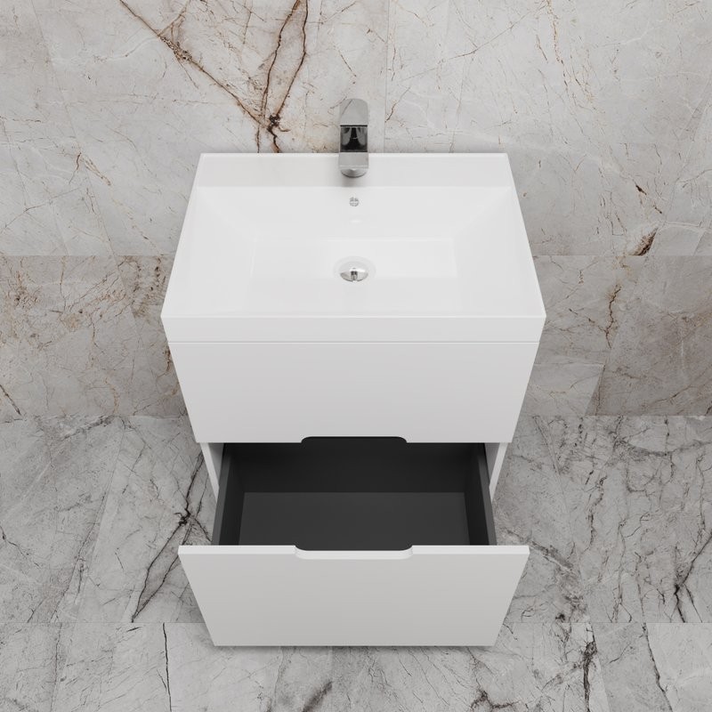 Тумба под раковину без столешницы Style Line Матис 60 напольная, белая матовая