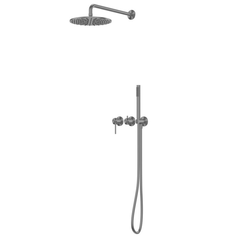 Душевой комплект Abber Wasser Kreis 316 AF8118BGG С ВНУТРЕННЕЙ ЧАСТЬЮ, брашированная оружейная сталь