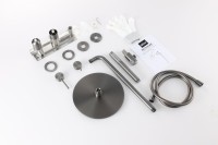 Душевой комплект Abber Wasser Kreis 316 AF8118BGG С ВНУТРЕННЕЙ ЧАСТЬЮ, брашированная оружейная сталь