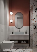 Зеркало Art&Max Torino AM-Tor-600-1000-DS-Nero 60х100, черное, с LED-подсветкой, 6000k