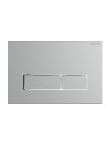 Кнопка смыва для унитаза AQUATEK KDI-0000063 АБС-пластик, цвет матовый хром, ободок хром