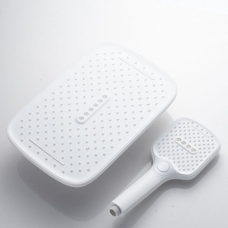 Душевая система / Тропический душ со смесителем встраиваемая Shevanik S4035C, белый