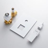 Душевая система / Тропический душ со смесителем встраиваемая Shevanik S4035C, белый