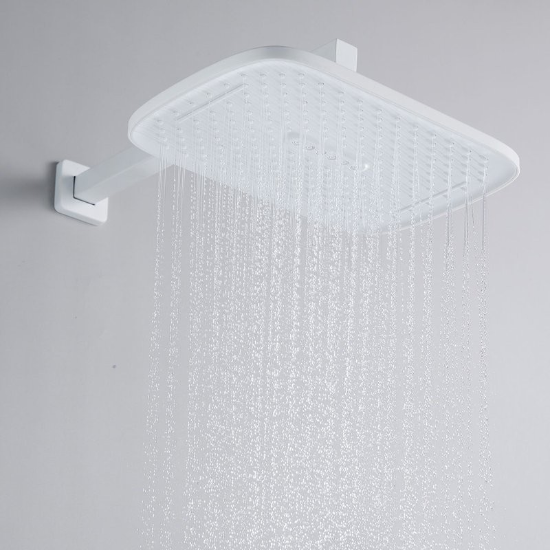 Душевая система / Тропический душ со смесителем встраиваемая Shevanik S4035C, белый