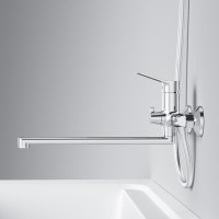 Смеситель с длинным изливом для ванны AM.PM X-Joy F85A90200 хром Смеситель с длинным изливом для ванны AM.PM X-Joy F85A90200 хром