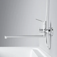 Смеситель с длинным изливом для ванны AM.PM X-Joy F85A90200 хром Смеситель с длинным изливом для ванны AM.PM X-Joy F85A90200 хром