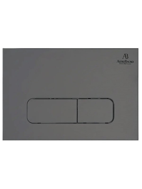 Кнопка смыва для унитаза AltroBagno Beni aggiuntivi AltroBagnoPFP002GM пластик, цвет оружейная сталь