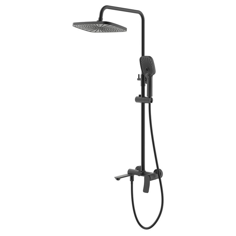 Душевая стойка AZARIO Escaro AZ-K2374B черный матовый