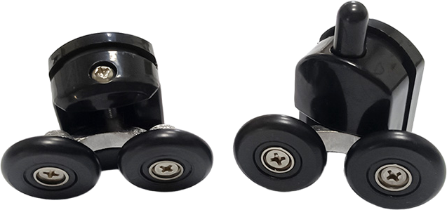 Душевой уголок Abber Schwarzer Diamant AG30140BH-S85B-S85B 140х85, профиль черный, стекло прозрачное