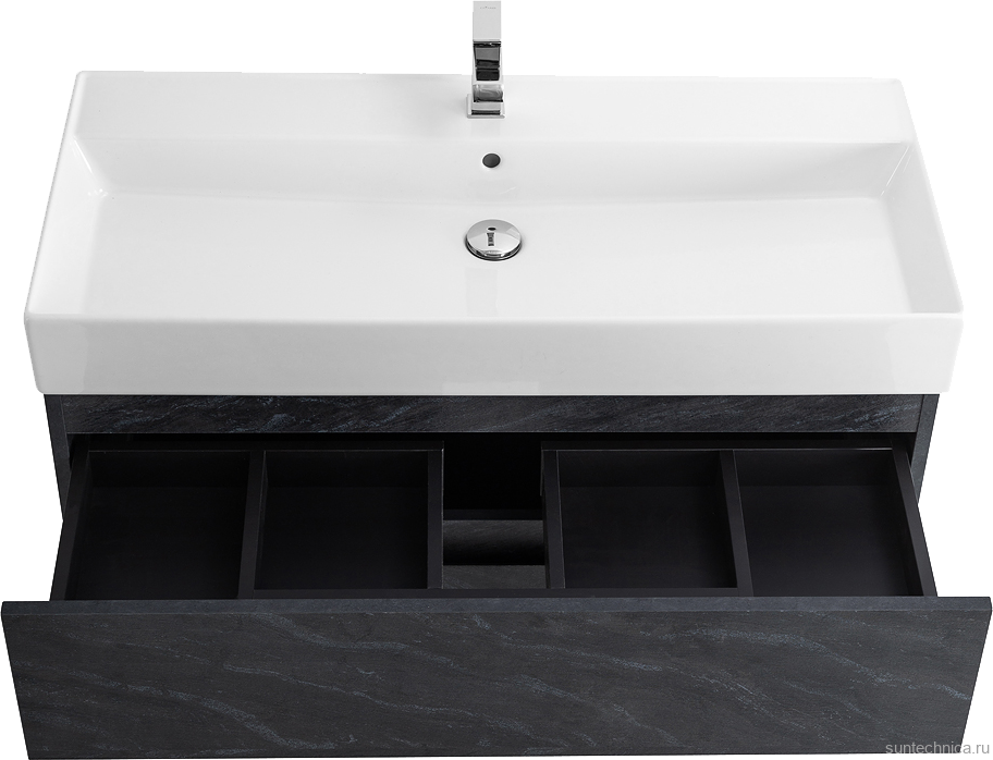 Тумба с раковиной Cezares Molveno 46 100 antracite, с раковиной Cezares CZR-MIL-100-LVB