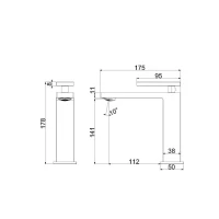 Смеситель для раковины Vincea Dice VBF-2DS1BN сатин Смеситель для раковины Vincea Dice VBF-2DS1BN сатин