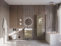 Мебель для ванной комнаты Roca Ona 60 темный вяз, раковина ZRU9307561