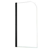 Шторка на ванну Azario Merrit 80х140 цвет профиля черный AZ-NF6211 800 BLACK