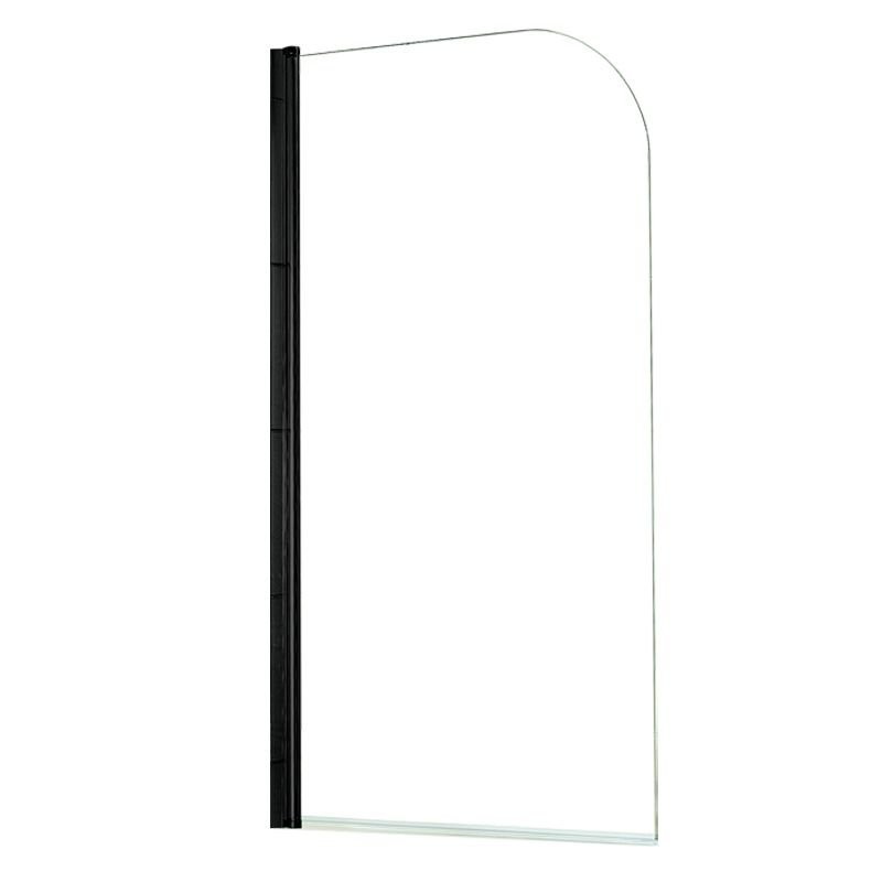 Шторка на ванну Azario Merrit 80х140 цвет профиля черный AZ-NF6211 800 BLACK
