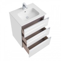 Тумба с раковиной Roca The Gap 60 3 ящика, белый глянец, раковина 32799E000