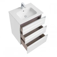 Тумба с раковиной Roca The Gap 60 3 ящика, белый глянец, раковина 32799E000