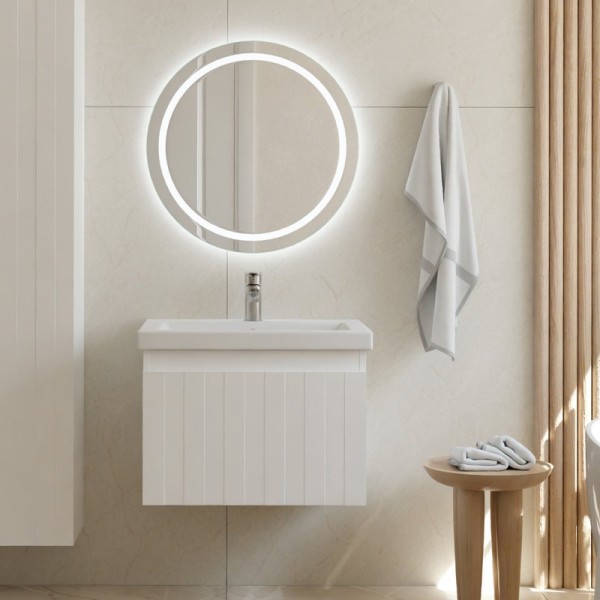 Мебель для ванной комнаты Vigo Finlay 60 подвесная, 1 ящик, матовая белая