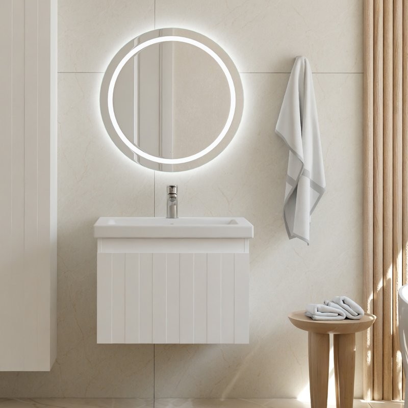 Мебель для ванной комнаты Vigo Finlay 60 подвесная, 1 ящик, матовая белая