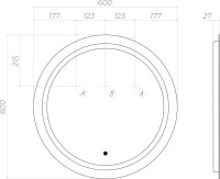 Мебель для ванной комнаты Vigo Finlay 60 подвесная, 1 ящик, матовая белая
