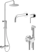 Комплект для ванной Plumberia Selection Ixo KITZXO6302CR210 С ВНУТРЕННЕЙ ЧАСТЬЮ, хром