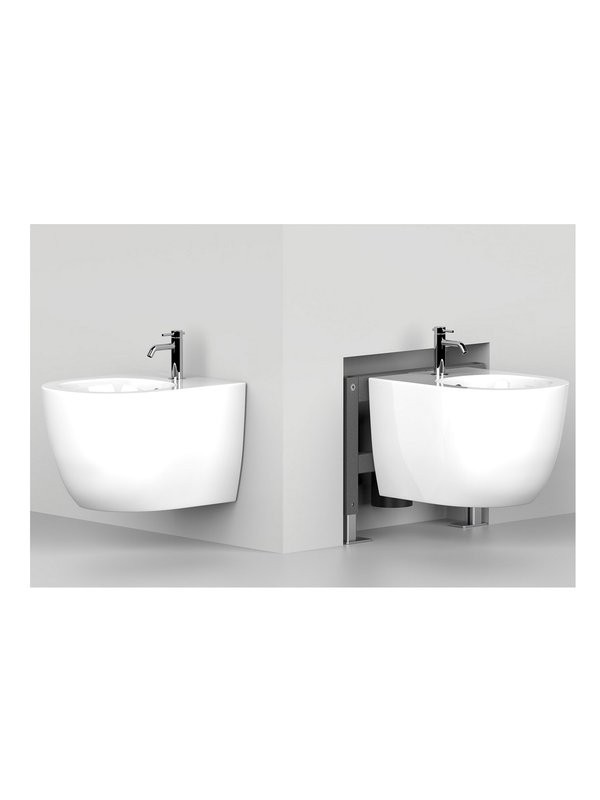 Биде подвесное Abber Bequem AC1150 глянцевое белое