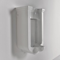 Писсуар подвесной Kerasan Waldorf 413001 сенсорный, белый, с сифоном, безободковый