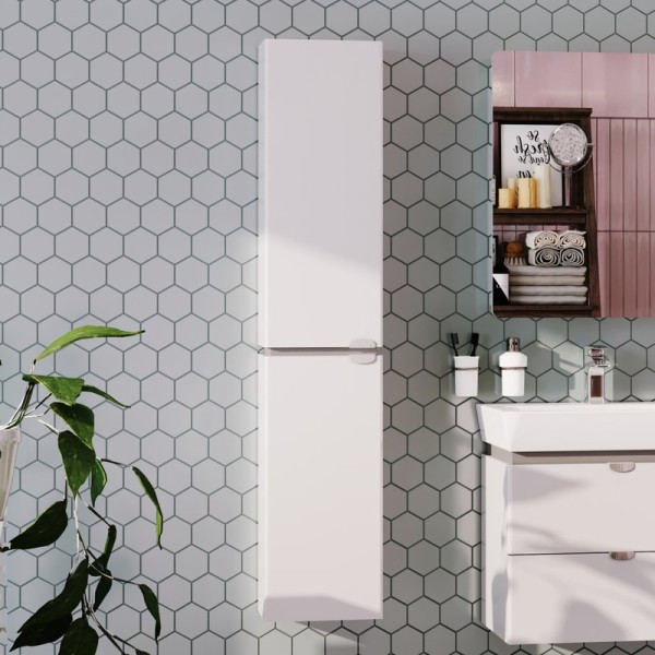 Шкаф пенал для ванной AQUATON Скай PRO L